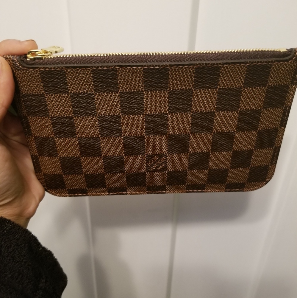 SOLD LV Neverfull PM Pouch Damier Ebene DE